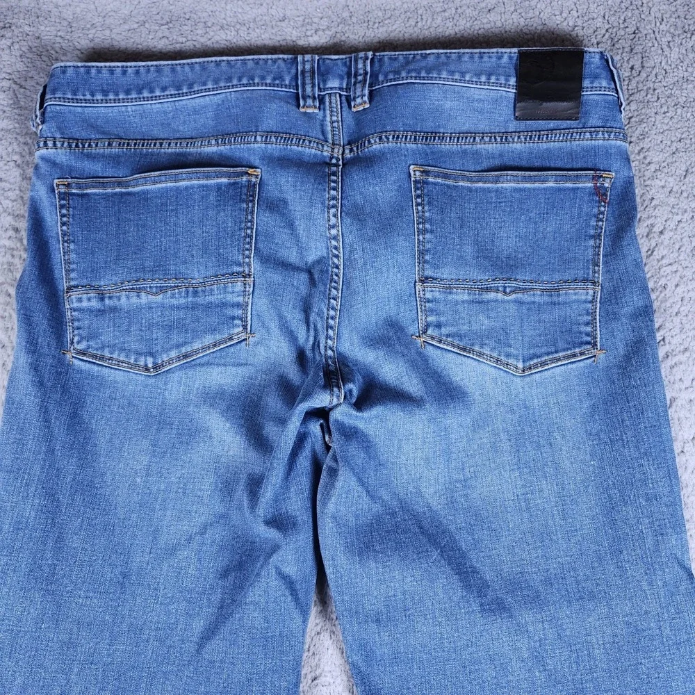 Tommy Bahama Mens Jeans 38x30 Blue Straight Leg Cotton Blend Casual Pants‎